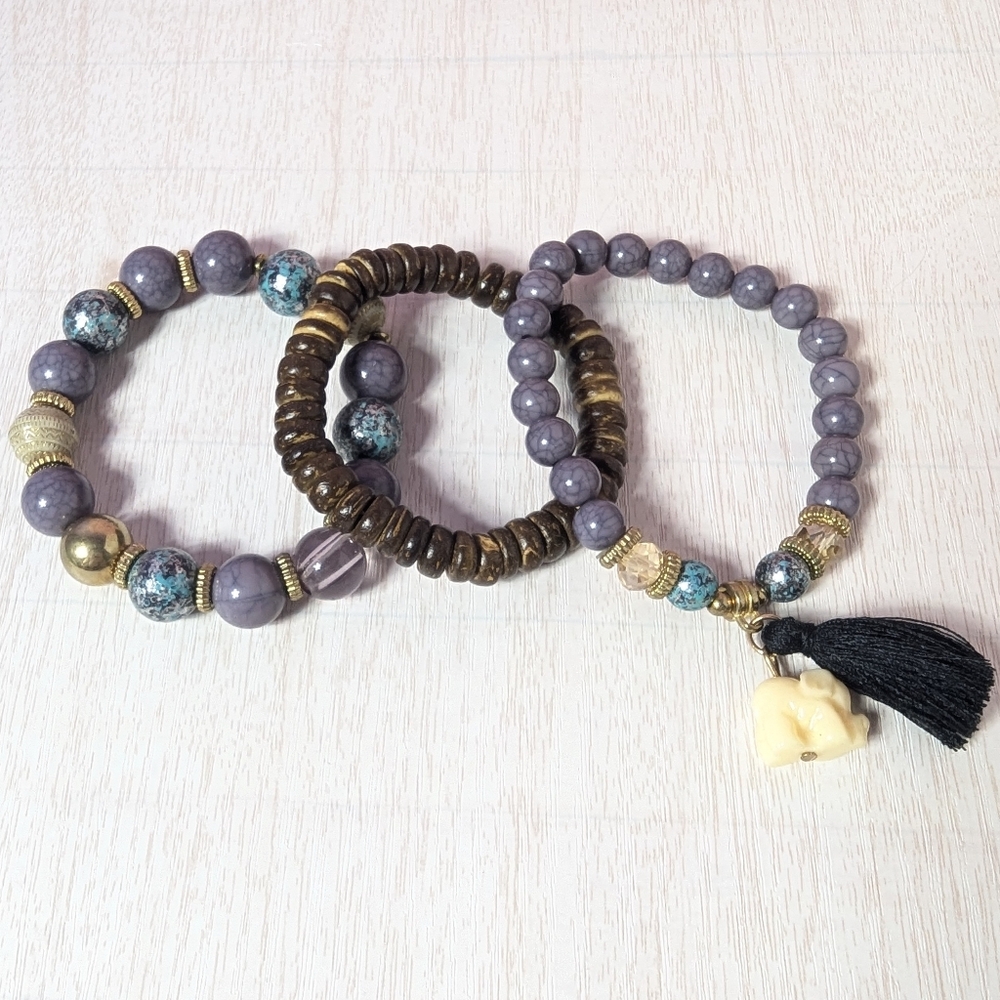Beaded boho chic bracelet Set